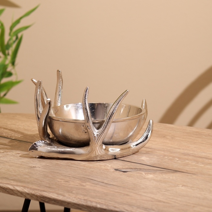 Блюдо Блюдо "Рога" алюминий 22х22х13 см