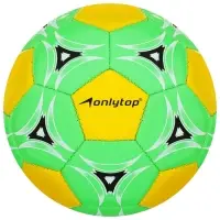 Футбольный мяч ONLYTOP, машинная сшивка, 32 панели, р. 2, PVС, МИКС