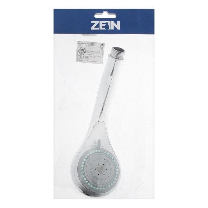 Душевая лейка ZEIN Z0301, 3 режима, средняя, пластик, хром Душевая лейка ZEIN Z0301, 3 режима, средняя, пластик, хром
