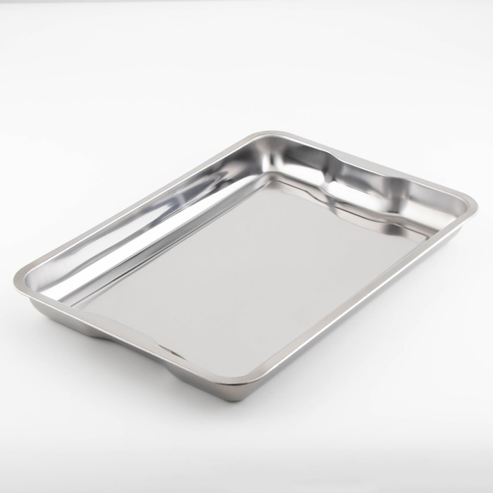 Поднос из нержавеющей стали, 49×34×4,5 см, 430 сталь Поднос из нержавеющей стали, 49×34×4,5 см, 430 сталь