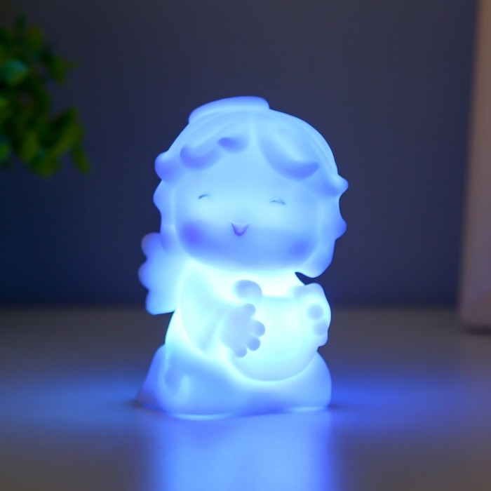 Ночник Ночник "Ангел с арфой" LED 0,5Вт белый 8,5х4,5х4,5см RISALUX