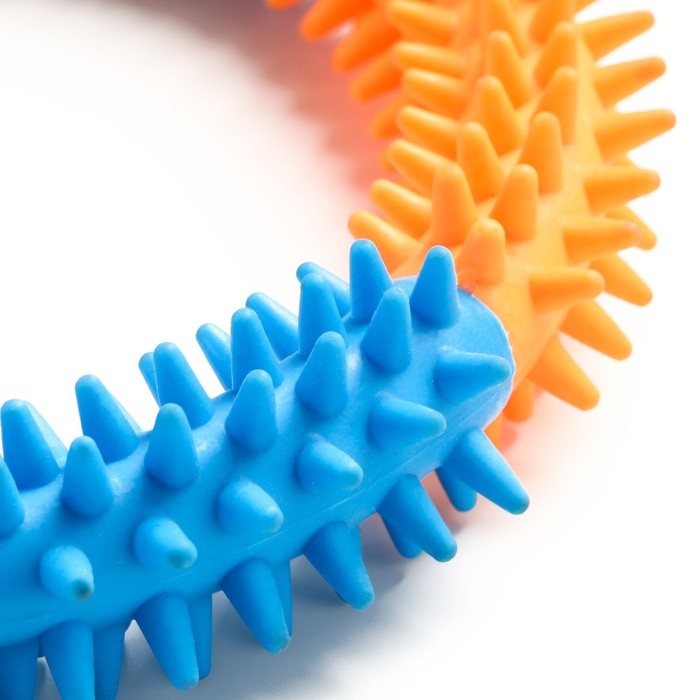 Игрушка жевательная для собак Игрушка жевательная для собак "Кусочек счастья", 15 см, разноцветная