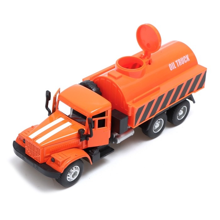 Грузовик металлический «Топливо», инерционный, цвет оранжевый Грузовик металлический «Топливо», инерционный, цвет оранжевый