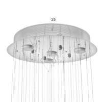 Светильник каскад Илария GU10 5Вт хром 40х40х70 см BayerLux