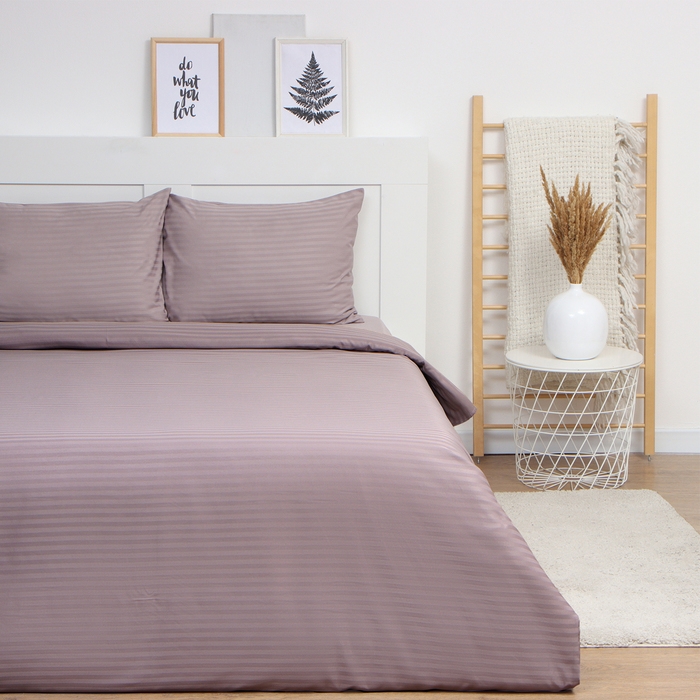 Комплект постельного белья LoveLife евро Brown line 200*217 см, 230*240 см, 50*70 см -2 шт, страйп-сатин, 100%п/э Комплект постельного белья LoveLife евро Brown line 200*217 см, 230*240 см, 50*70 см -2 шт, страйп-сатин, 100%п/э