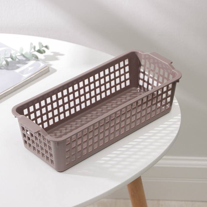 Корзина для хранения, 31,2×13×8,5 см, цвет МИКС Корзина для хранения, 31,2×13×8,5 см, цвет МИКС