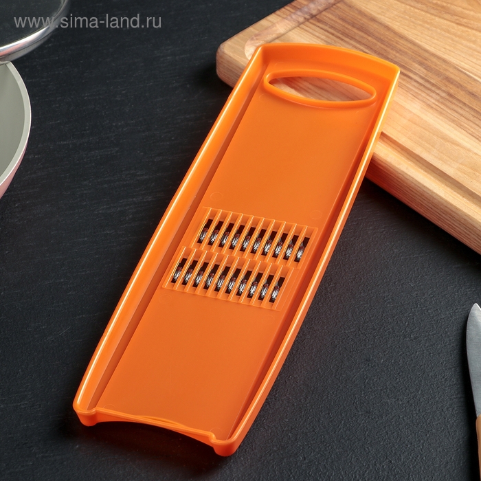 Овощерезка для корейской моркови, 27,5×9 см, цвет оранжевый Овощерезка для корейской моркови, 27,5×9 см, цвет оранжевый