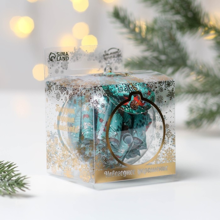 Ёлочная игрушка новогодняя деревянная «Новый год: Самые теплые пожелания», 30 свитков Ёлочная игрушка новогодняя деревянная «Новый год: Самые теплые пожелания», 30 свитков