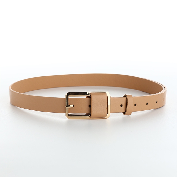 Ремень женский, ширина 2,1 см, цвет бежевый