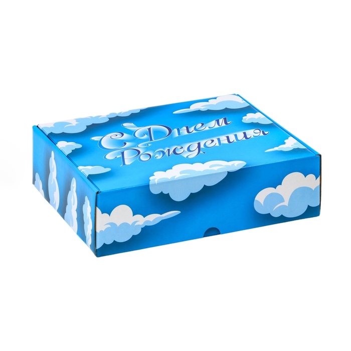 Подарочная коробка Подарочная коробка "С Днем Рождения", 27 х 31,5 х 9 см