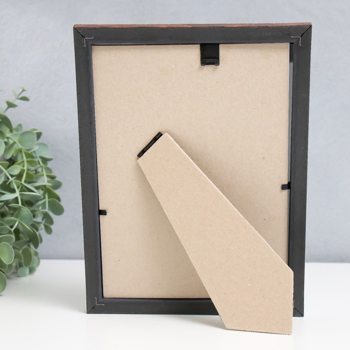 Фоторамка пластик Фоторамка пластик "Камея" 15х21 см, карельская берёза