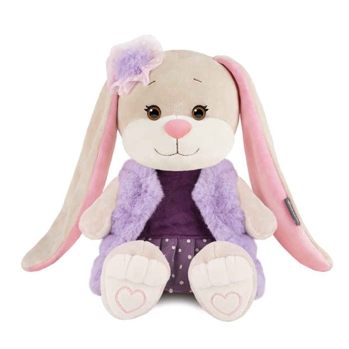 Мягкая игрушка «Зайка в модной меховой жилетке», 20 см Мягкая игрушка «Зайка в модной меховой жилетке», 20 см