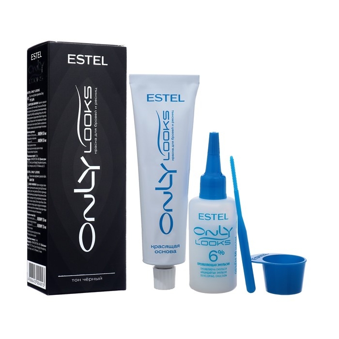 Краска для бровей и ресниц Estel Only looks тон №601, черный Краска для бровей и ресниц Estel Only looks тон №601, черный