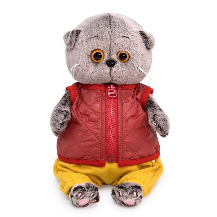 Мягкая игрушка «Басик Baby в стеганом жилете», 20 см Мягкая игрушка «Басик Baby в стеганом жилете», 20 см