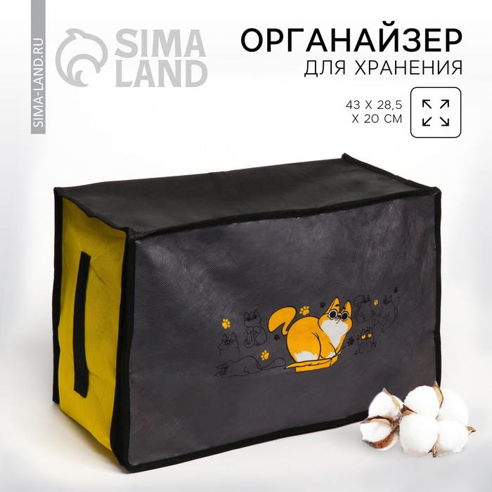 Органайзер для хранения белья, кофр с pvc-окном «Кошки», 43 х 28,5 х 20 см. Органайзер для хранения белья, кофр с pvc-окном «Кошки», 43 х 28,5 х 20 см.