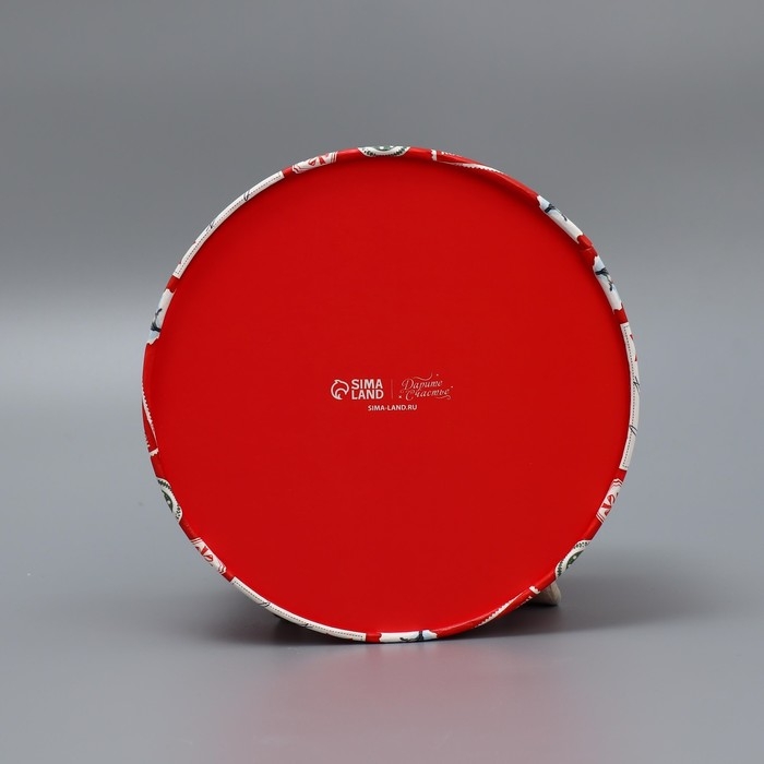 Коробка подарочная круглая «Новогодняя посылка», 12 х 16 см, Новый год Коробка подарочная круглая «Новогодняя посылка», 12 х 16 см, Новый год