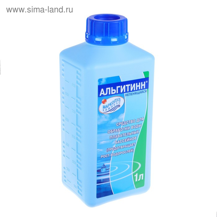 Средство против водорослей Средство против водорослей "Альгитинн", непенящийся, флакон, 1 л