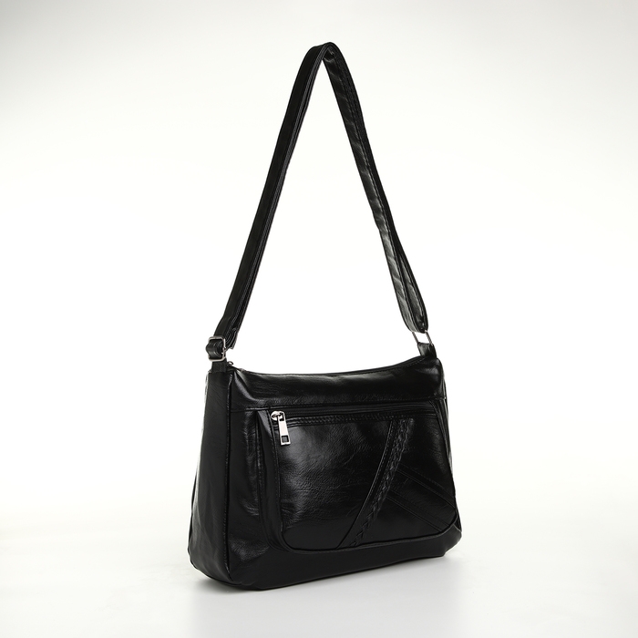 Сумка женская на молнии, цвет чёрный Сумка женская на молнии, цвет чёрный