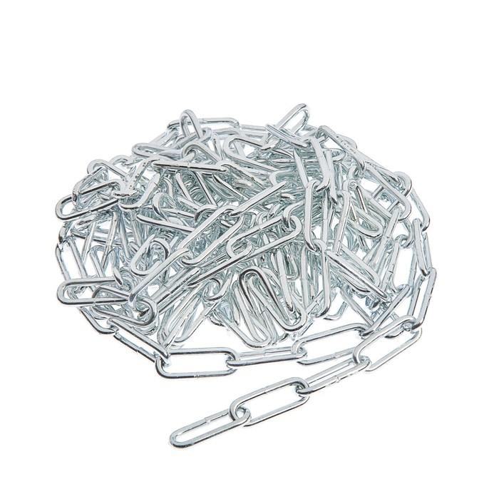 Цепь длиннозвенная ТУНДРА krep, DIN763, диаметр 4 мм, сварная, оцинкованная, 5 м Цепь длиннозвенная ТУНДРА krep, DIN763, диаметр 4 мм, сварная, оцинкованная, 5 м