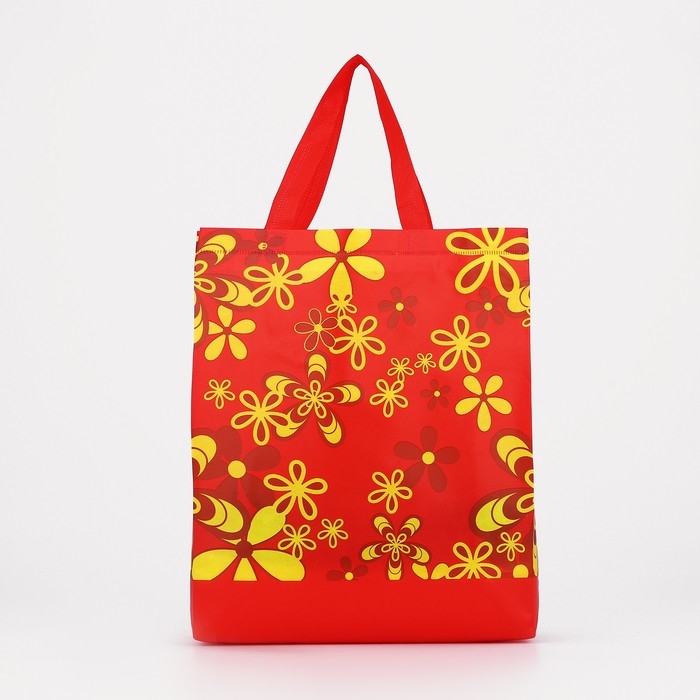 Сумка хозяйственная без застёжки, цвет красный Сумка хозяйственная без застёжки, цвет красный