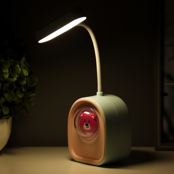 Ночник  Ночник "Кидс" LED 3Вт USB АКБ бело-голубой 7,5х5,3х20,5 см