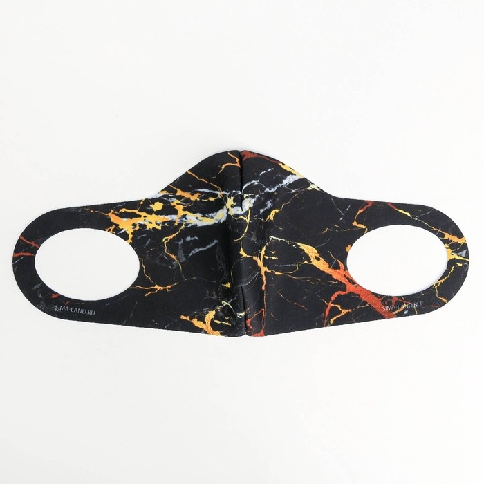 Маска из неопрена многоразовая,  Маска из неопрена многоразовая, "Мрамор"
