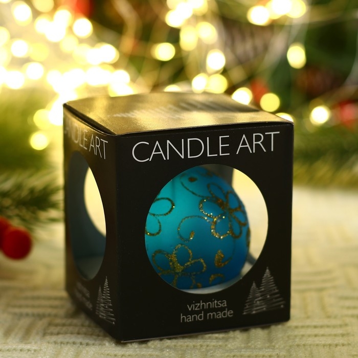 Ёлочный шар d-5 см Ёлочный шар d-5 см "Блестящие ромашки" ручная роспись