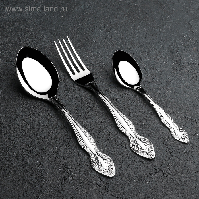 Набор столовых приборов «Славянка», 36 предметов, декоративная коробка Набор столовых приборов «Славянка», 36 предметов, декоративная коробка
