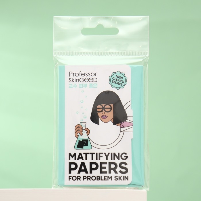 Матирующие салфетки для лица Professor SkinGOOD, Mattifying Papers для проблемной кожи, 50 шт. Матирующие салфетки для лица Professor SkinGOOD, Mattifying Papers для проблемной кожи, 50 шт.