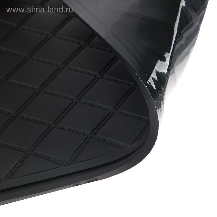 Коврик противоскользящий 20×13 см с бортом, черный Коврик противоскользящий 20×13 см с бортом, черный