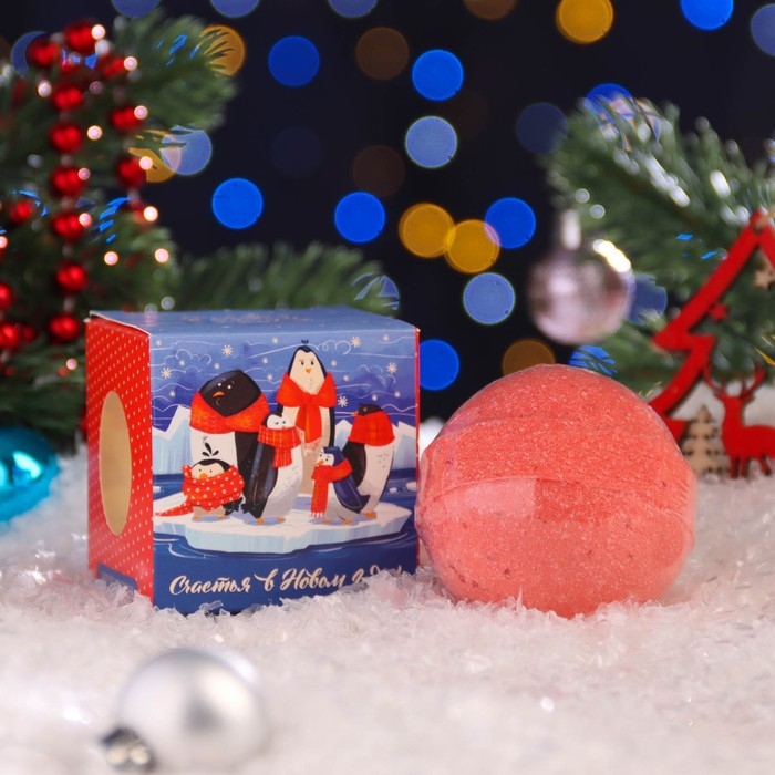 Бомбочка для ванн Бомбочка для ванн "Счастья в Новом году" , 130 г