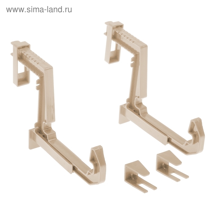 Крепление для балконных ящиков универсальное, 2 шт, цвет белая глина Крепление для балконных ящиков универсальное, 2 шт, цвет белая глина