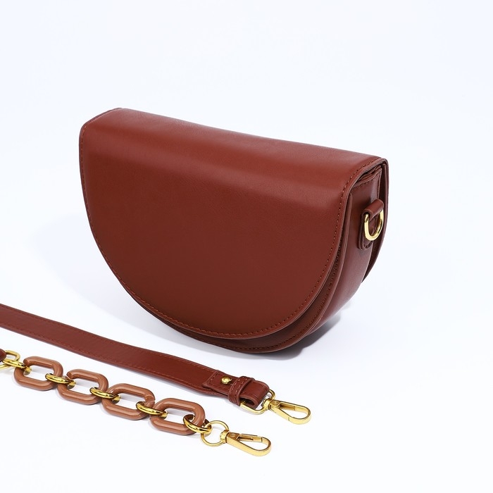 Сумка-мессенджер на молнии, цвет коричневый Сумка-мессенджер на молнии, цвет коричневый