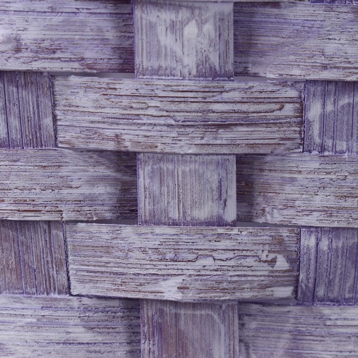 Набор корзин, 19х7,5х9,5/31 см, 22х9х11/34 см, 24х9х11,5/35 см, 3 шт, фиолетовые, бамбук Набор корзин, 19х7,5х9,5/31 см, 22х9х11/34 см, 24х9х11,5/35 см, 3 шт, фиолетовые, бамбук