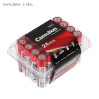 Батарейка алкалиновая Camelion Plus Alkaline, AAA, LR03-24BOX (LR03-PB24), 1.5В, набор 24 шт.