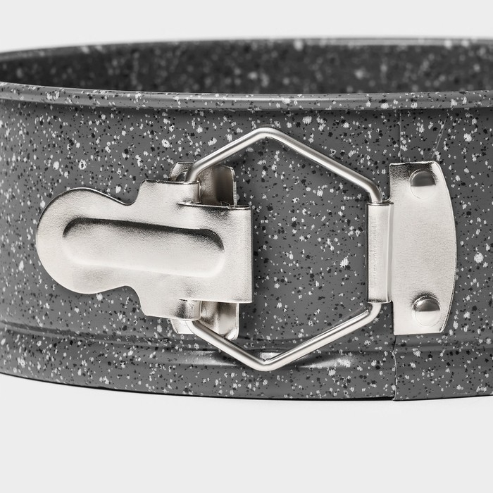 Форма для выпечки Доляна &laquo;Мрамор&raquo;, 17&times;7 см, съёмное дно, антипригарное покрытие, цвет серый