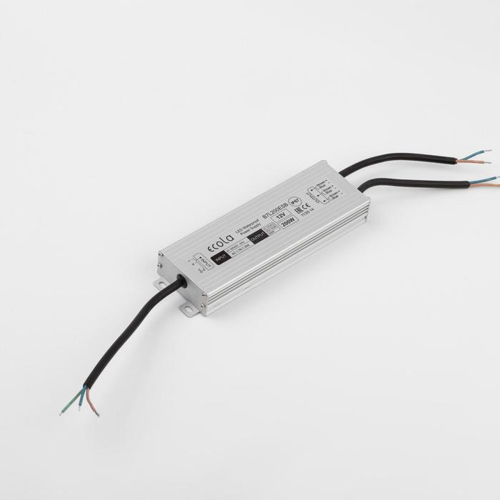 Блок питания Ecola для светодиодной ленты 12 В, 200 Вт, IP67 Блок питания Ecola для светодиодной ленты 12 В, 200 Вт, IP67