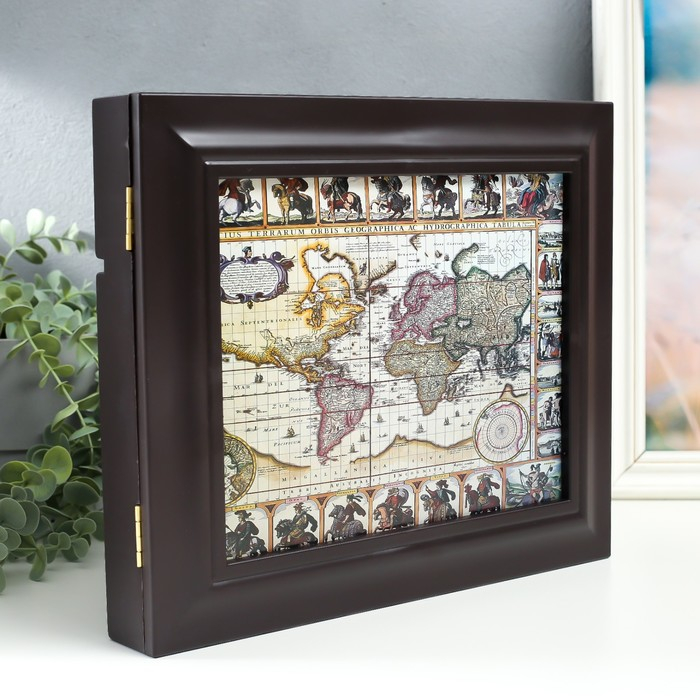 Ключница Ключница "Карта 4" Венге 26,5х31,5х4,5 см МИКС