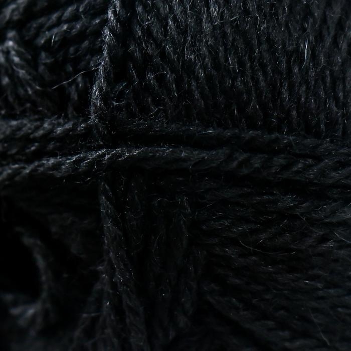Пряжа Пряжа "Подмосковная" 50% шерсть, 50% акрил 250м/100гр (02 Черный)