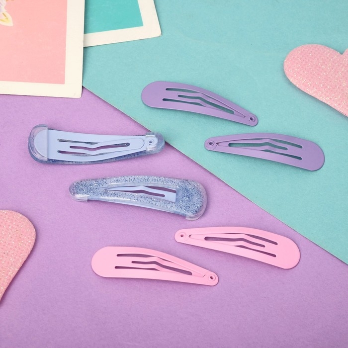 Невидимка для волос  Невидимка для волос "София" (набор 6 шт) весна, 4,5 см