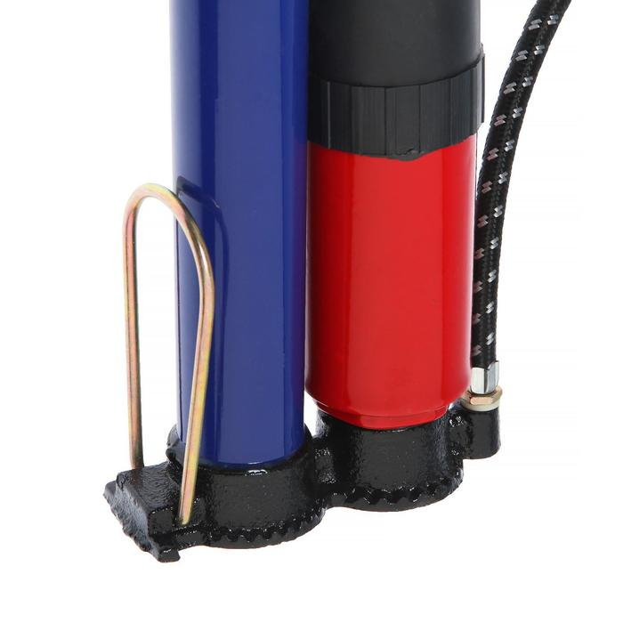 Насос ручной Nova Bright, с дополнительным цилиндром и манометром Насос ручной Nova Bright, с дополнительным цилиндром и манометром