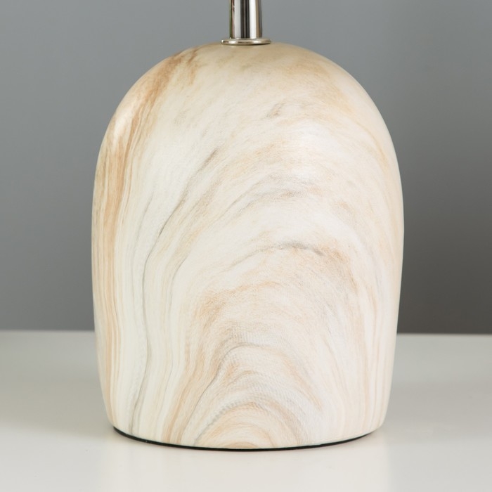 Настольная лампа Настольная лампа "Вудланд" E14 40Вт белый-коричневый 23х23х35 см RISALUX