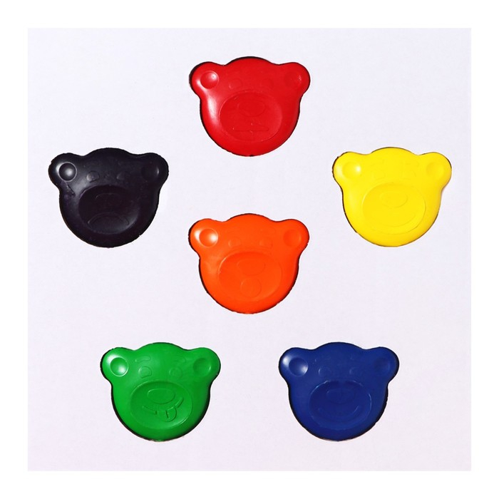 Мелки восковые 6 цветов, Carioca Мелки восковые 6 цветов, Carioca "Baby", фигурные, для малышей