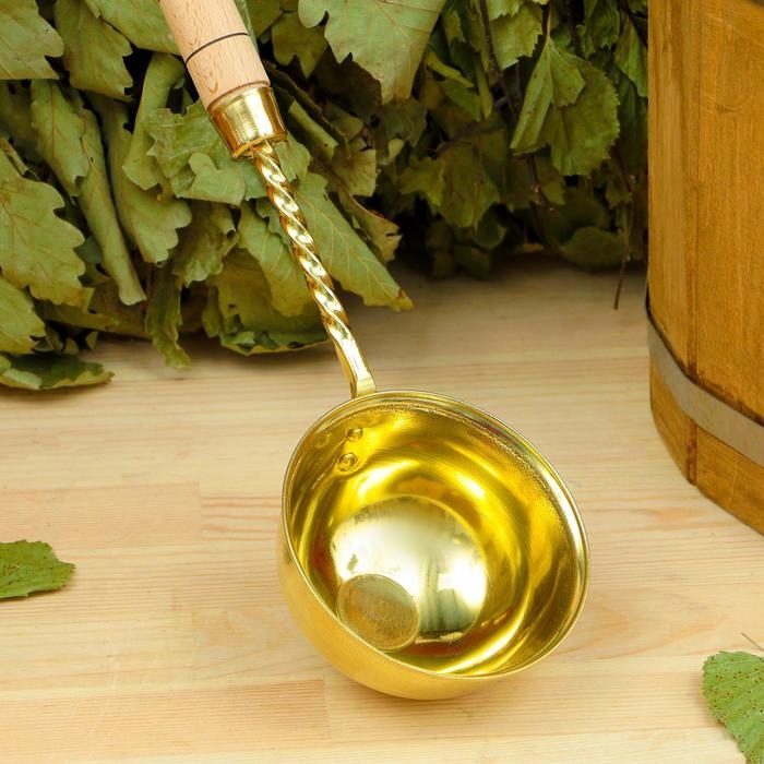 Черпак латунный, 0,2л, с ручкой Черпак латунный, 0,2л, с ручкой