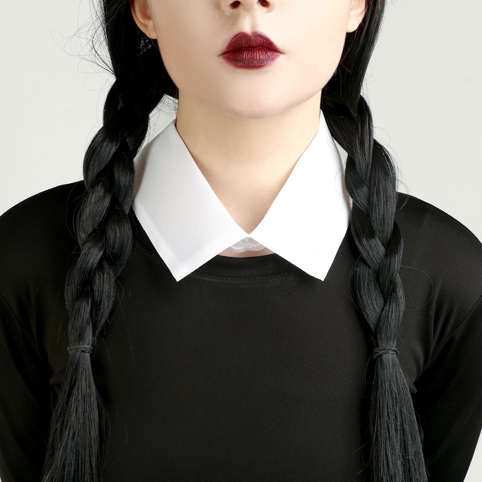 Карнавальный набор «Мрачная девчонка», р. XXS: парик, юбка, чулки, воротник Карнавальный набор «Мрачная девчонка», р. XXS: парик, юбка, чулки, воротник