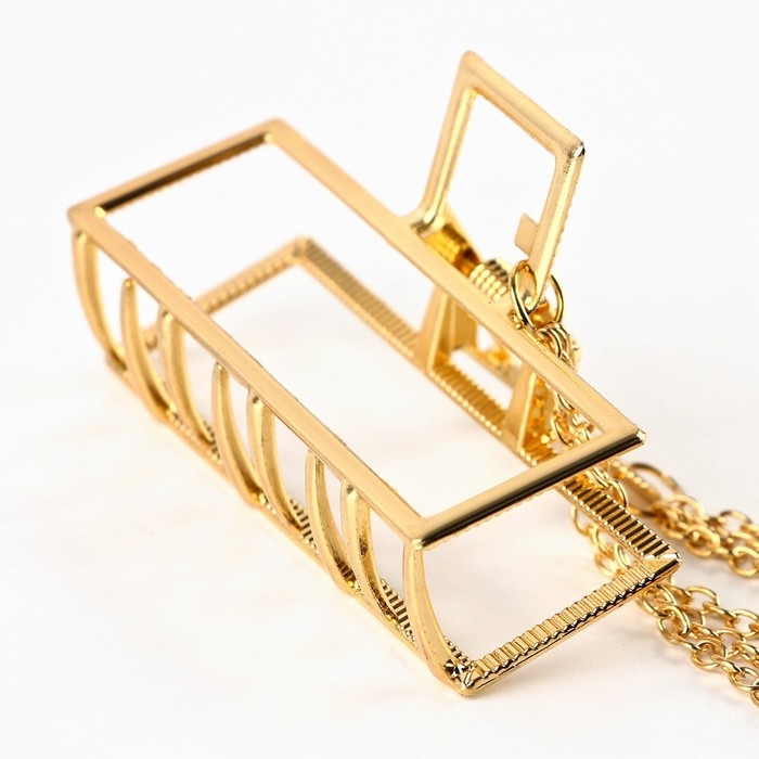 Краб для волос с цепочкой «You are beautiful», 14 х 6 х 3 см Краб для волос с цепочкой «You are beautiful», 14 х 6 х 3 см