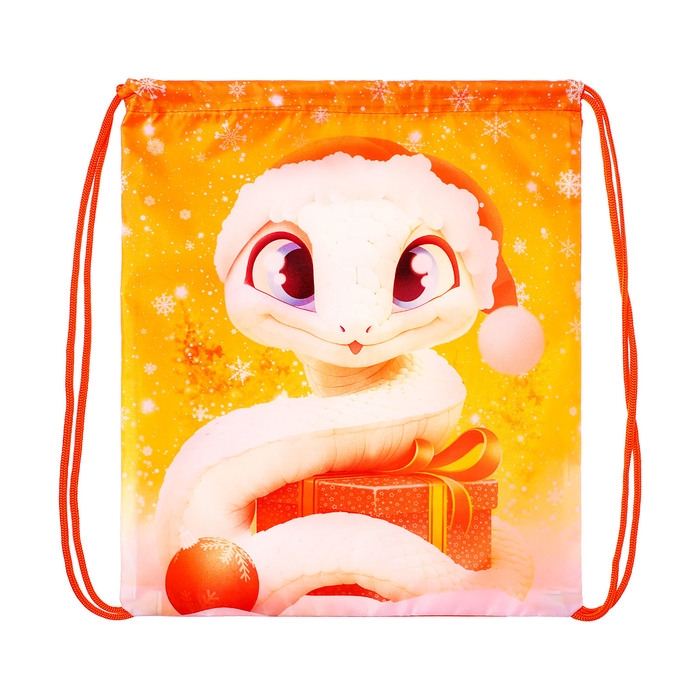 Новый год. Сумка под сладости 290 x 340 мм Новый год. Сумка под сладости 290 x 340 мм "Символ года" (мягкий полиэстер плотностью 210D)