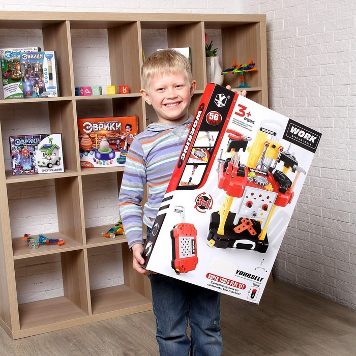 Игровой модуль «Мастерская» 3 в 1, 56 элементов Игровой модуль «Мастерская» 3 в 1, 56 элементов