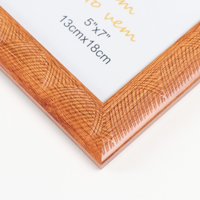 Фоторамка пластик 13х18 см Фоторамка пластик 13х18 см "Сечение волн" коричневая 20,6х15,7х1 см