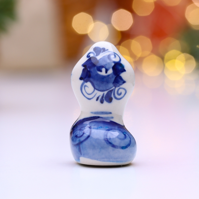 Новый год. Сувенир символ года Новый год. Сувенир символ года "Змея Жан", гжель